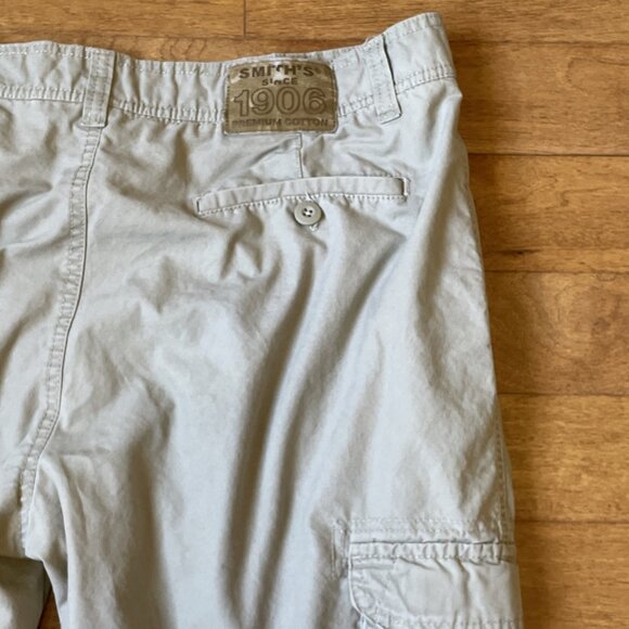 Smith's Workwear Fleece Lined Pants Mens 38X28.5 Beige Cargo Utility Outdoor - Picture 8 of 9